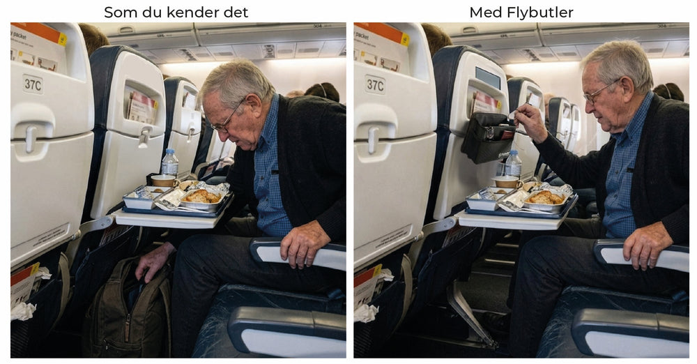 Ingen steder til telefon og briller